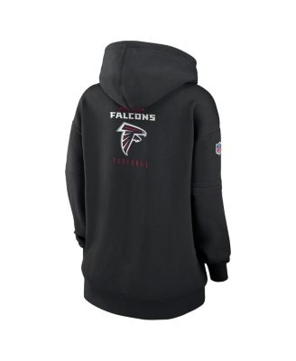 Women's Black Atlanta Falcons 2023 Sideline Club Fleece Pullover Hoodie