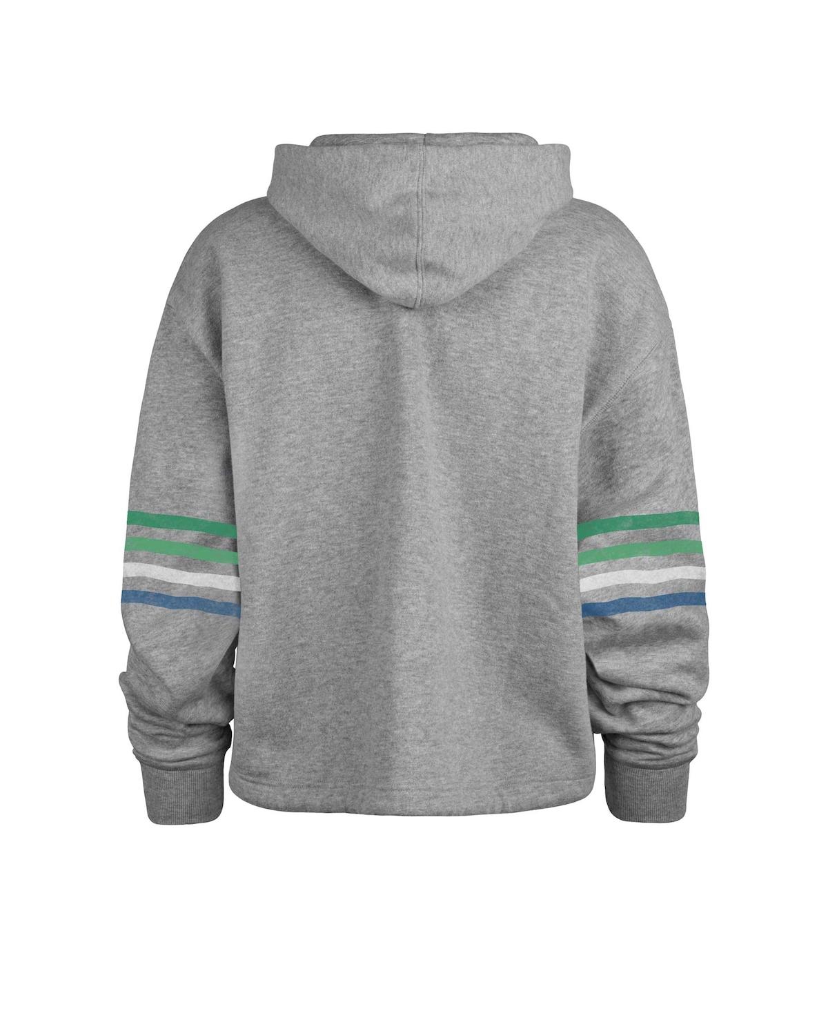 Women's '47 BrandDistressed Seattle Seahawks Upland Bennett Pullover Hoodie - Heather Gray