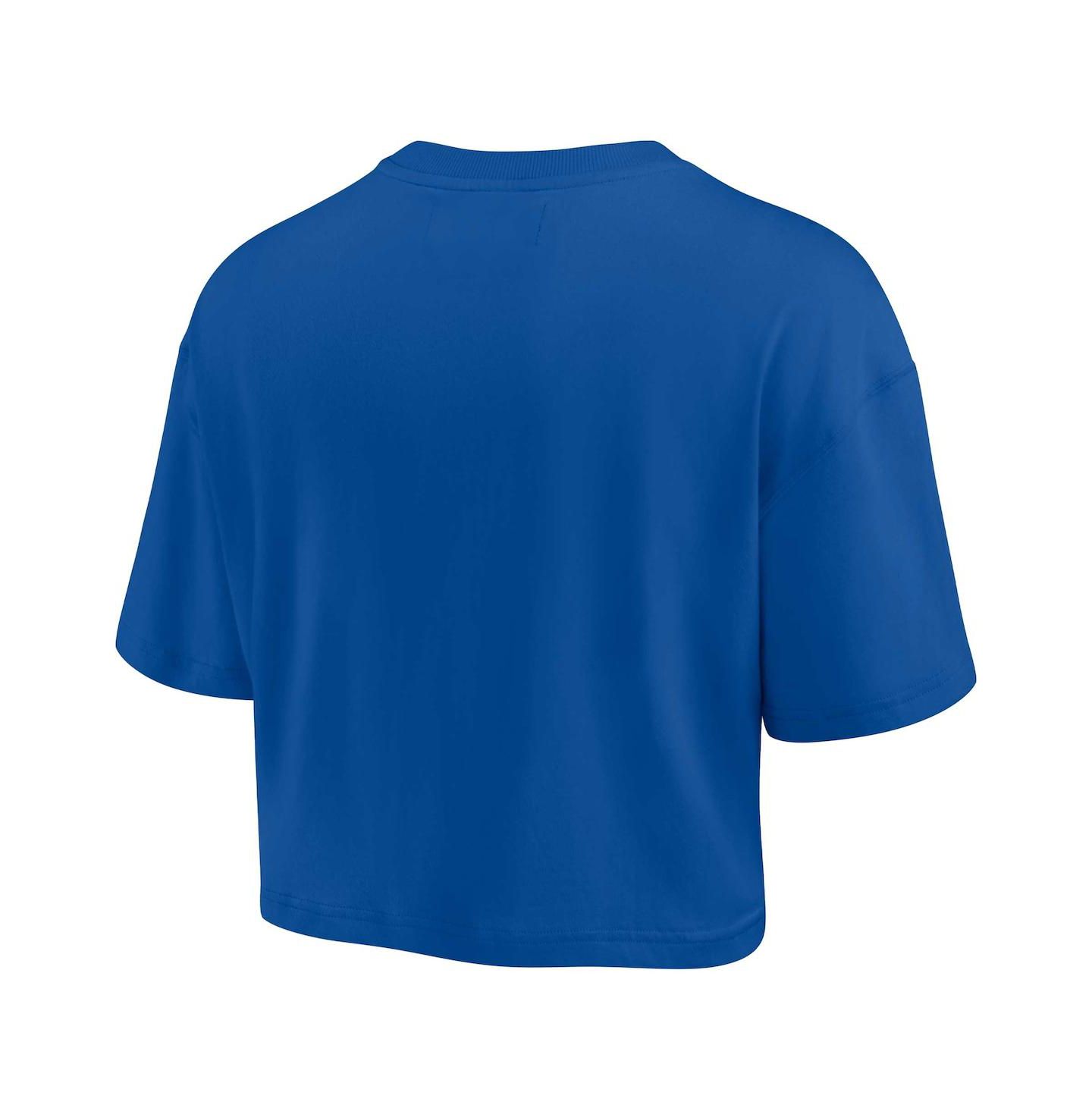 Женская футболка Fanatics Signature Royal Florida Gators Super Soft Boxy Cropped — фото 2