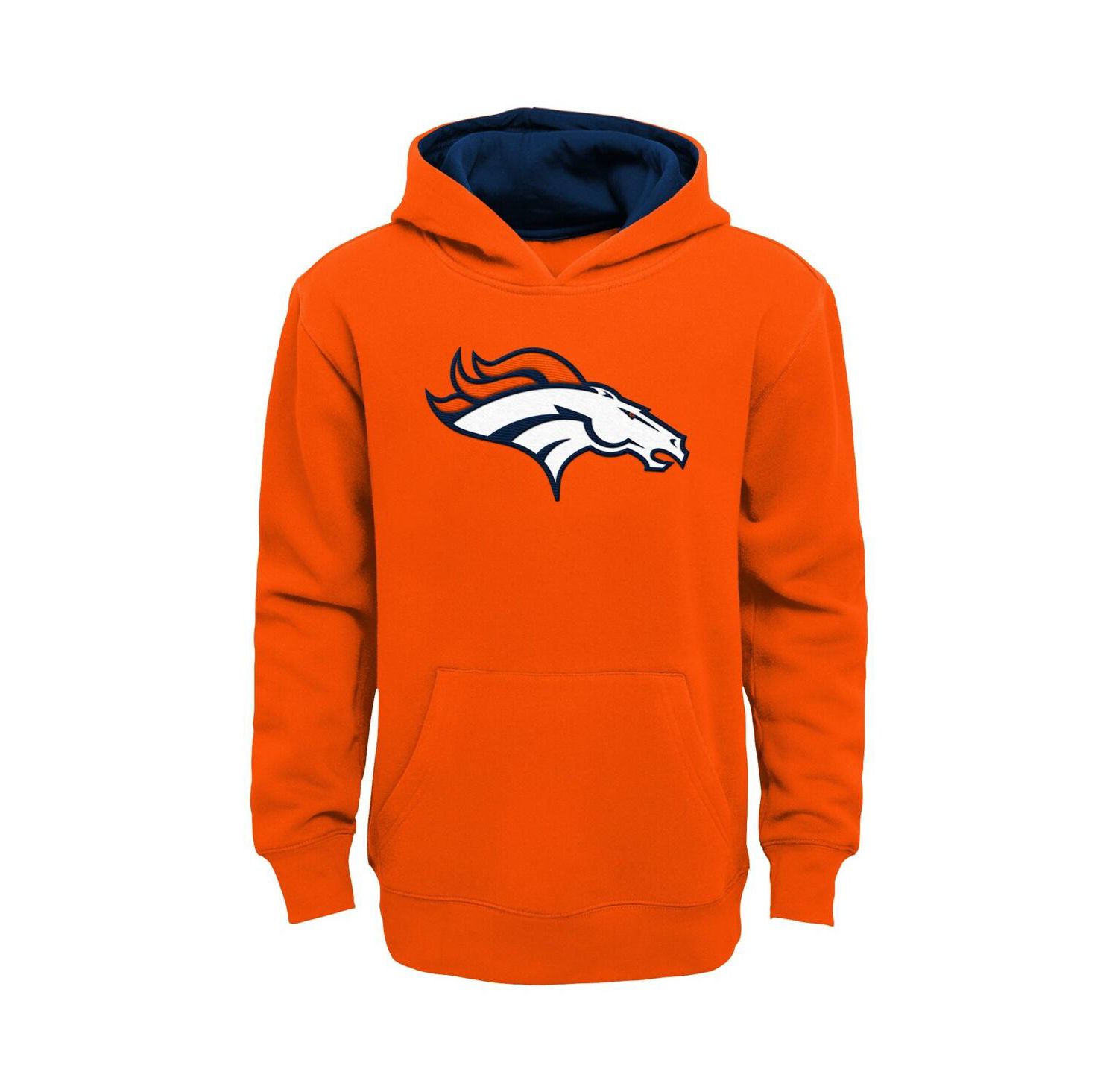 Big Boys Orange Denver Broncos Prime Pullover Hoodie