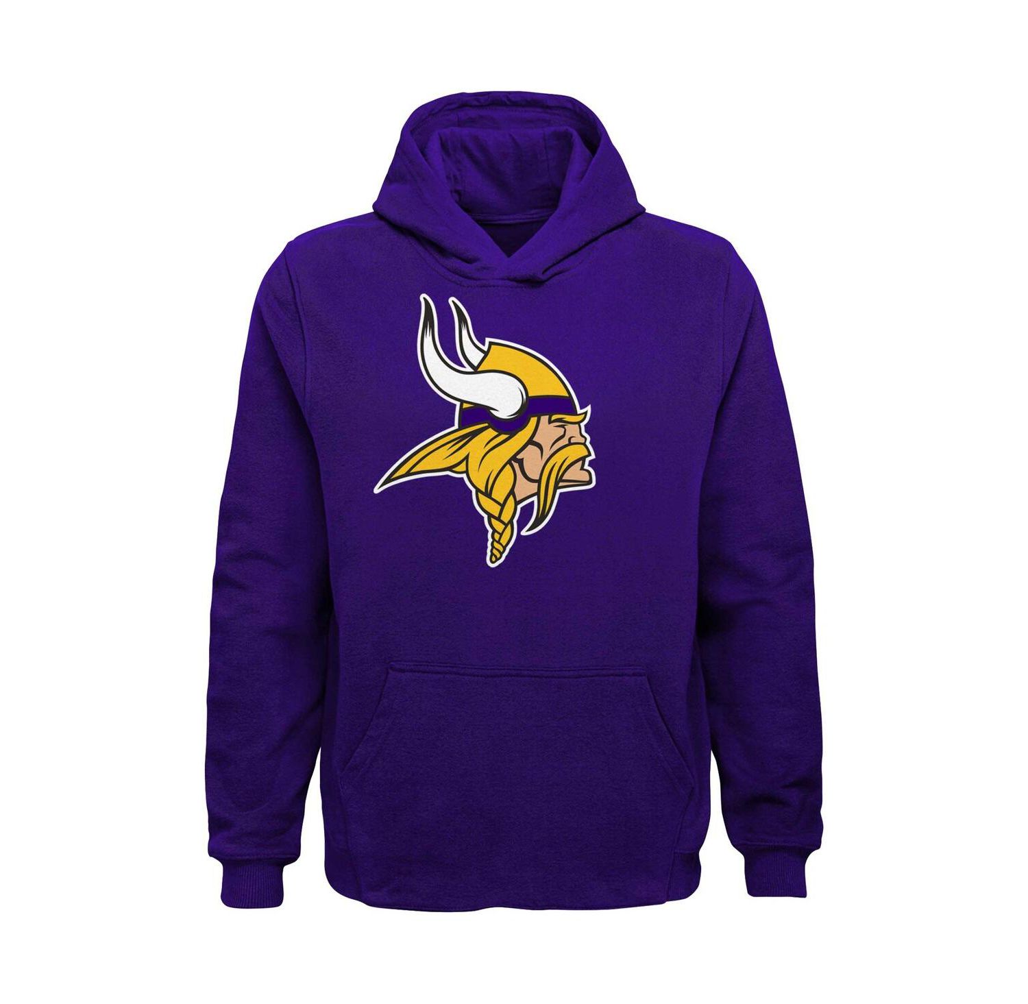 Big Boys Purple Minnesota Vikings Team Logo Pullover Hoodie
