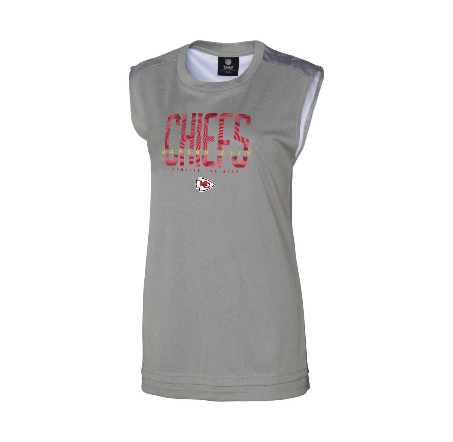 Women's Gray Kansas City Chiefs No Sweat Tank Top