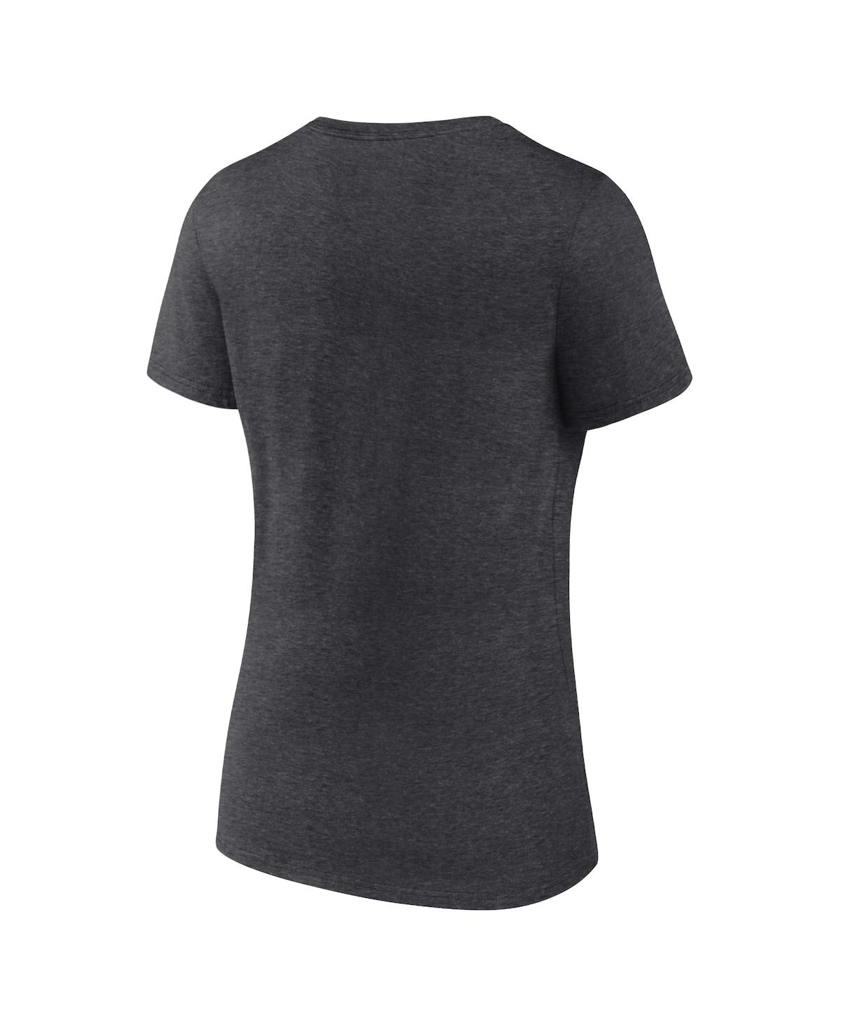 Women's FanaticsPenn State Nittany Lions Evergreen Campus V-Neck T-shirt - Heather Charcoal