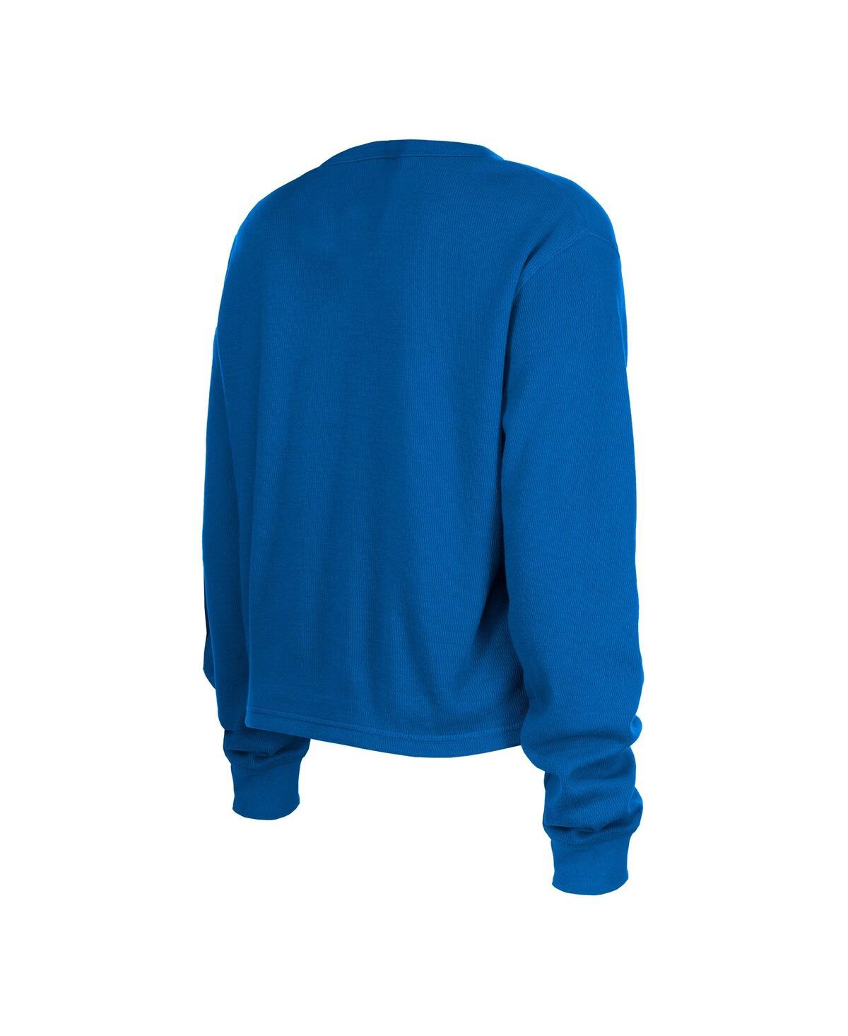 NEW ERA WOMEN'S NEW ERA ROYAL LOS ANGELES RAMS THERMAL CROP LONG SLEEVE T-SHIRT 