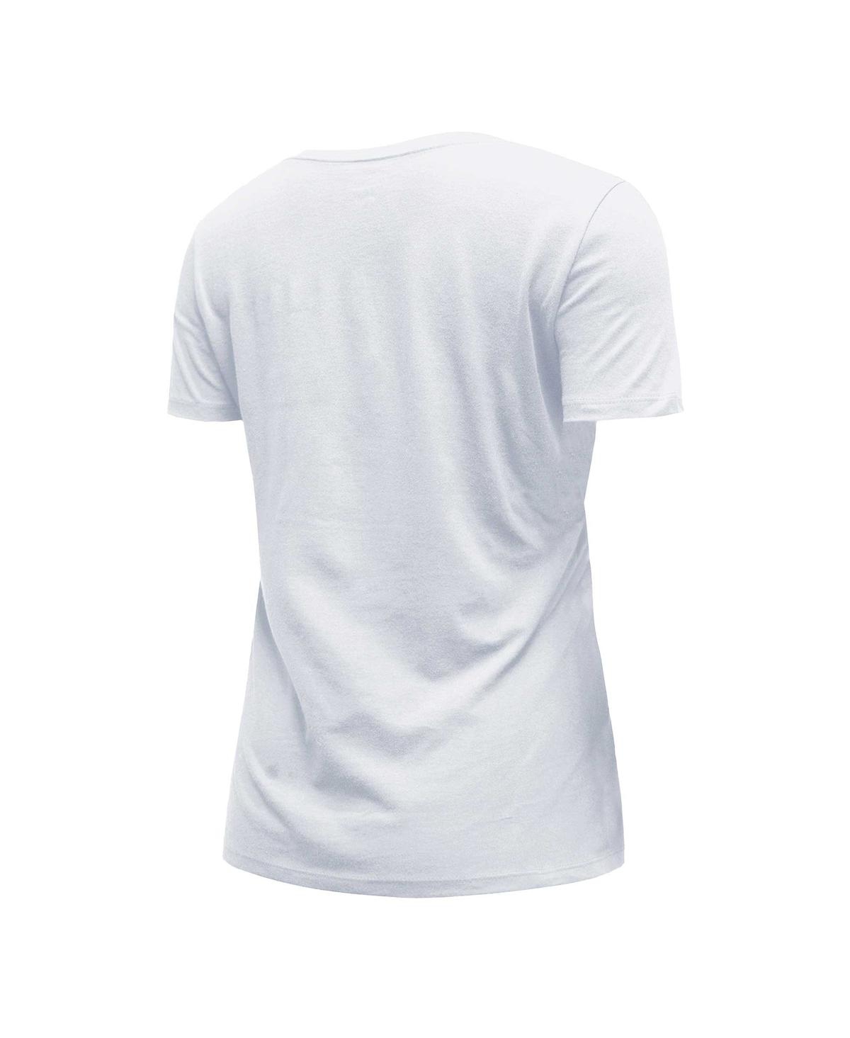 Shop New Era Women's  White Denver Broncos City Originals V-neck T-shirt