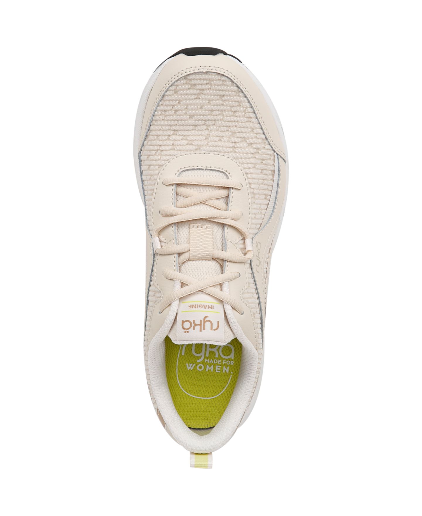 Женские кроссовки Ryka Imagine Walking Lace Up, цвет: Бежевый золотой сетчатый / Кожаный — фото 4