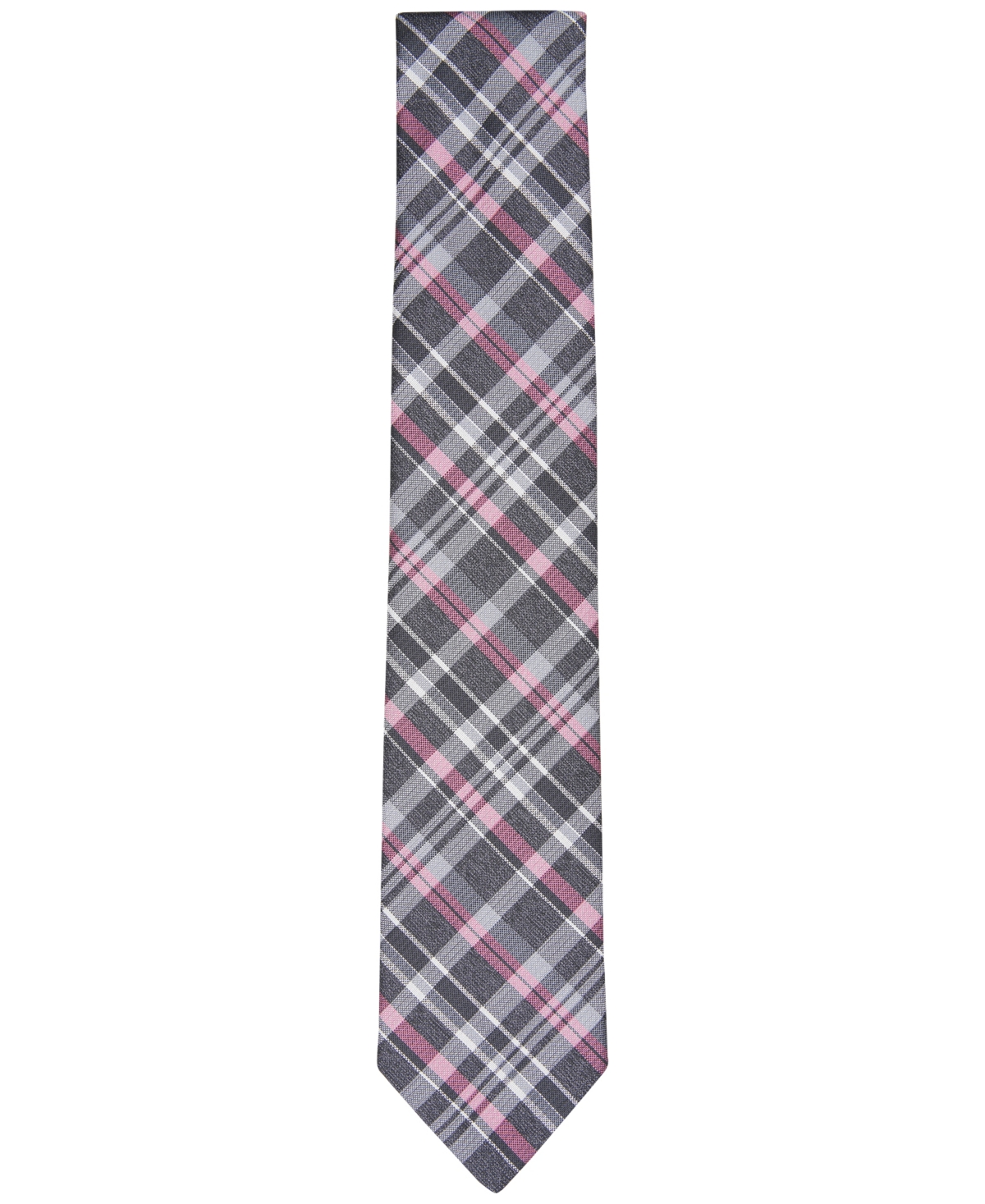 Shop Michael Kors Men's Sandy Plaid Tie In Charcoal