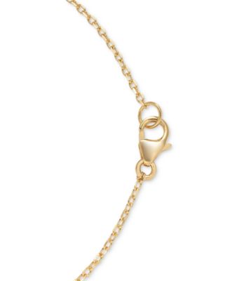 Sky Blue Topaz (1/3 ct. t.w.) & White Topaz (5/8 ct. t.w.) Cross 18" Pendant Necklace in 14k Gold-Plated Sterling Silver (Also in Citrine, Onyx, Peridot & Rhodolite)