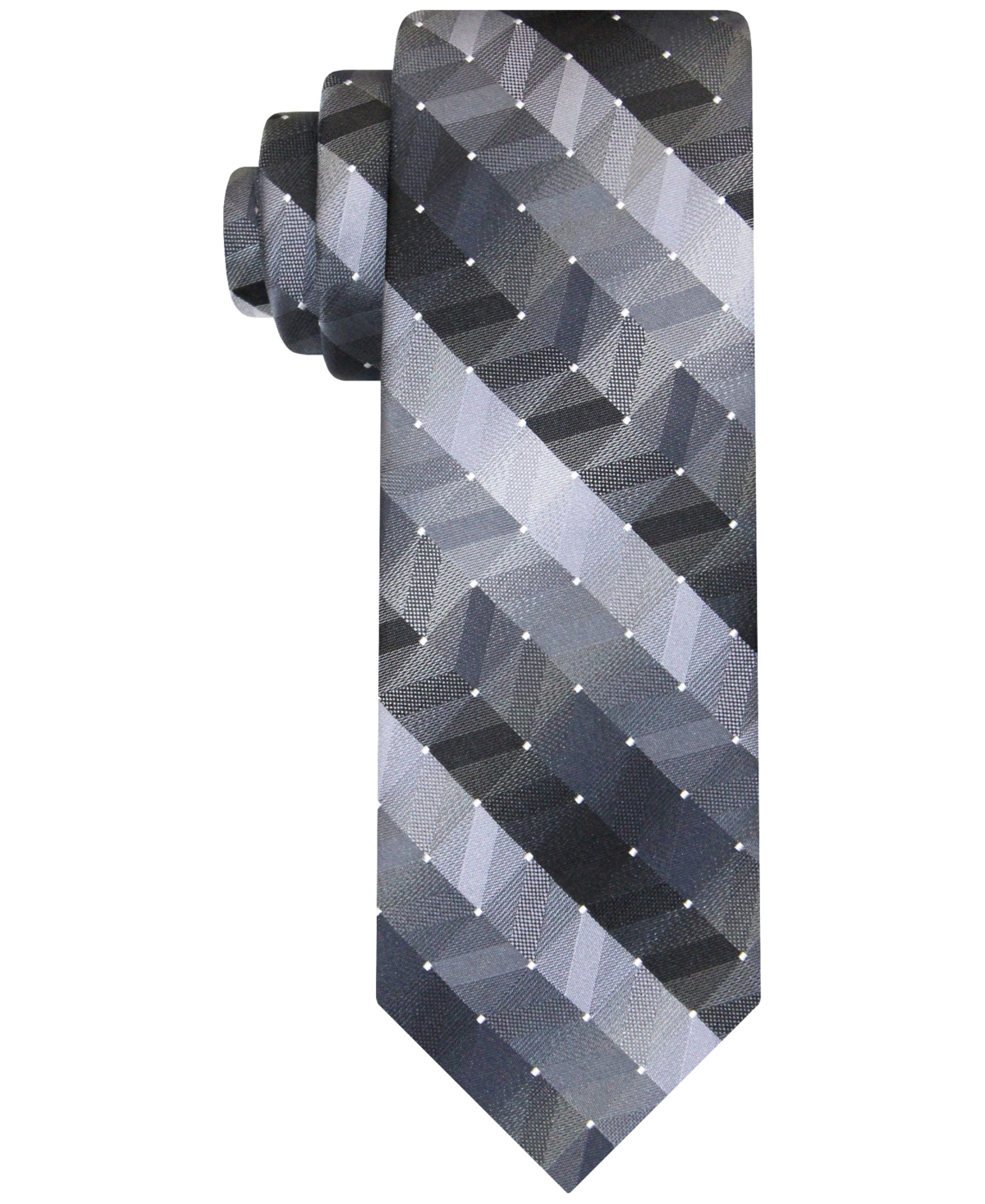 Men's Geometric Dot Tie - Black