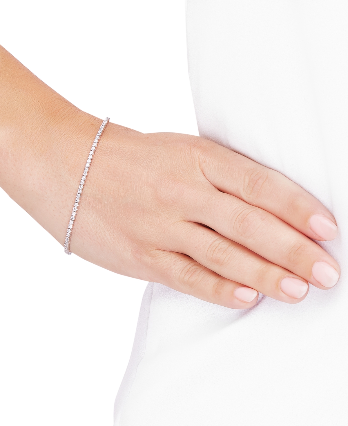 Grown With Love Lab Grown Diamond Tennis Bracelet (2 Ct. T.w.) In 14k White Or Yellow Gold In White Gold