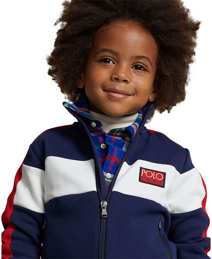 Polo Ralph Lauren Toddler and Little Boys Polo 1992 DoubleKnit Track Jacket Macy's
