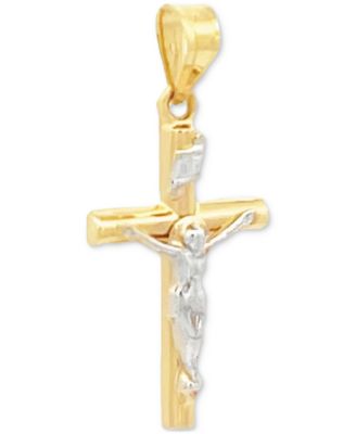 Small Crucifix Pendant in 14k Gold  