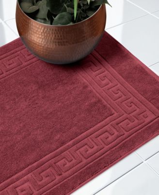 Cotton Greek Key Infinity Border 2-Pc. Bath Rug Set