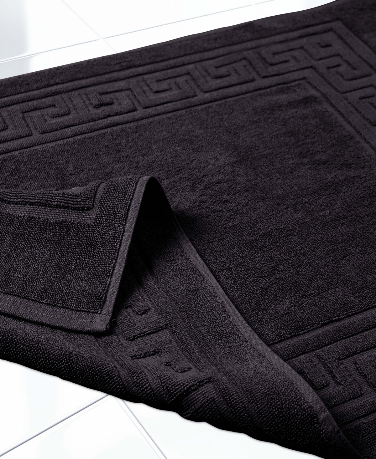 Superior Cotton Greek Key Infinity Border 2-Pc. Bath Rug Set