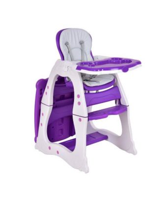 Girls 3 in 1 Table and Chair Set High Chair