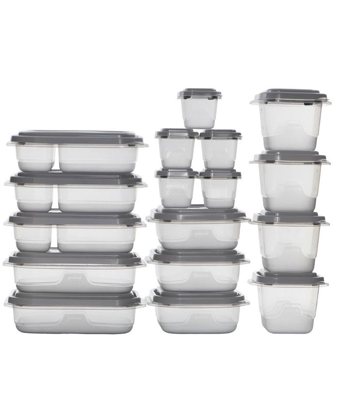 2.9-Cup Food Container, medium square, 4-Piece Set - GoodCook