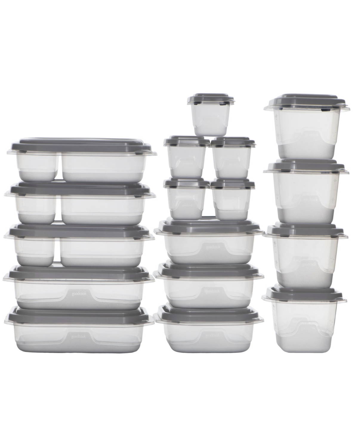 Good Cook Everyware 34-piece Sioc Container Set, Biphenyl A Free In Frosted And Gray