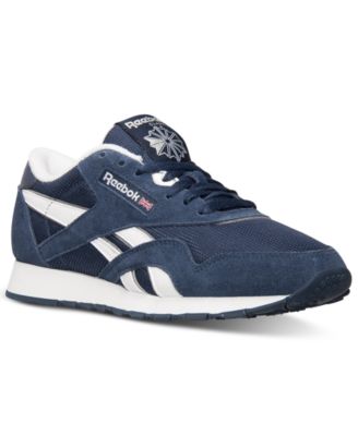 reebok men's classic nylon casual sneakers from finish line