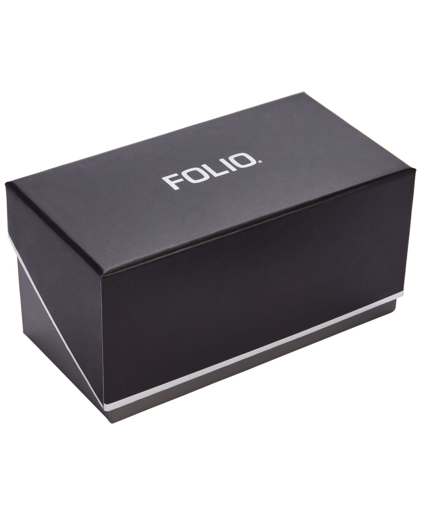 Мужские часы Folio Quartz Three Hand Gunmetal Alloy Watch 42mm, Gift Set — фото 4