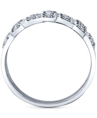 Diamond Openwork Multirow Statement Ring (1/2 ct. t.w.) in 14k White Gold