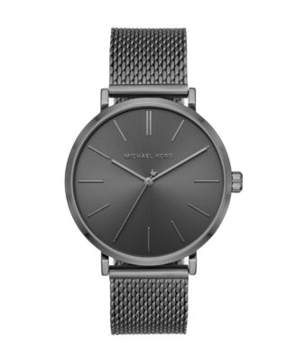 Michael Kors - Men's Jayne Three-Hand Gunmetal Stainless Steel Mesh Watch 42mm MK7151