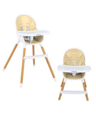 4-in-1 Convertible Baby High Chair Infant Feeding Chair with Adjustable Tray