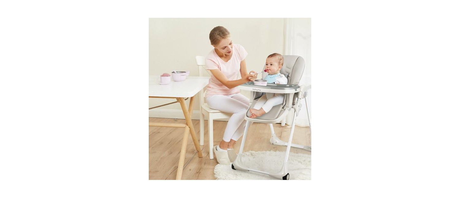 Girls Convertible High Chair with Wheels
