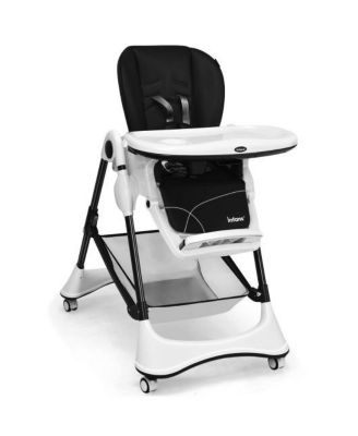 A-Shaped High Chair with 4 Lockable Wheels