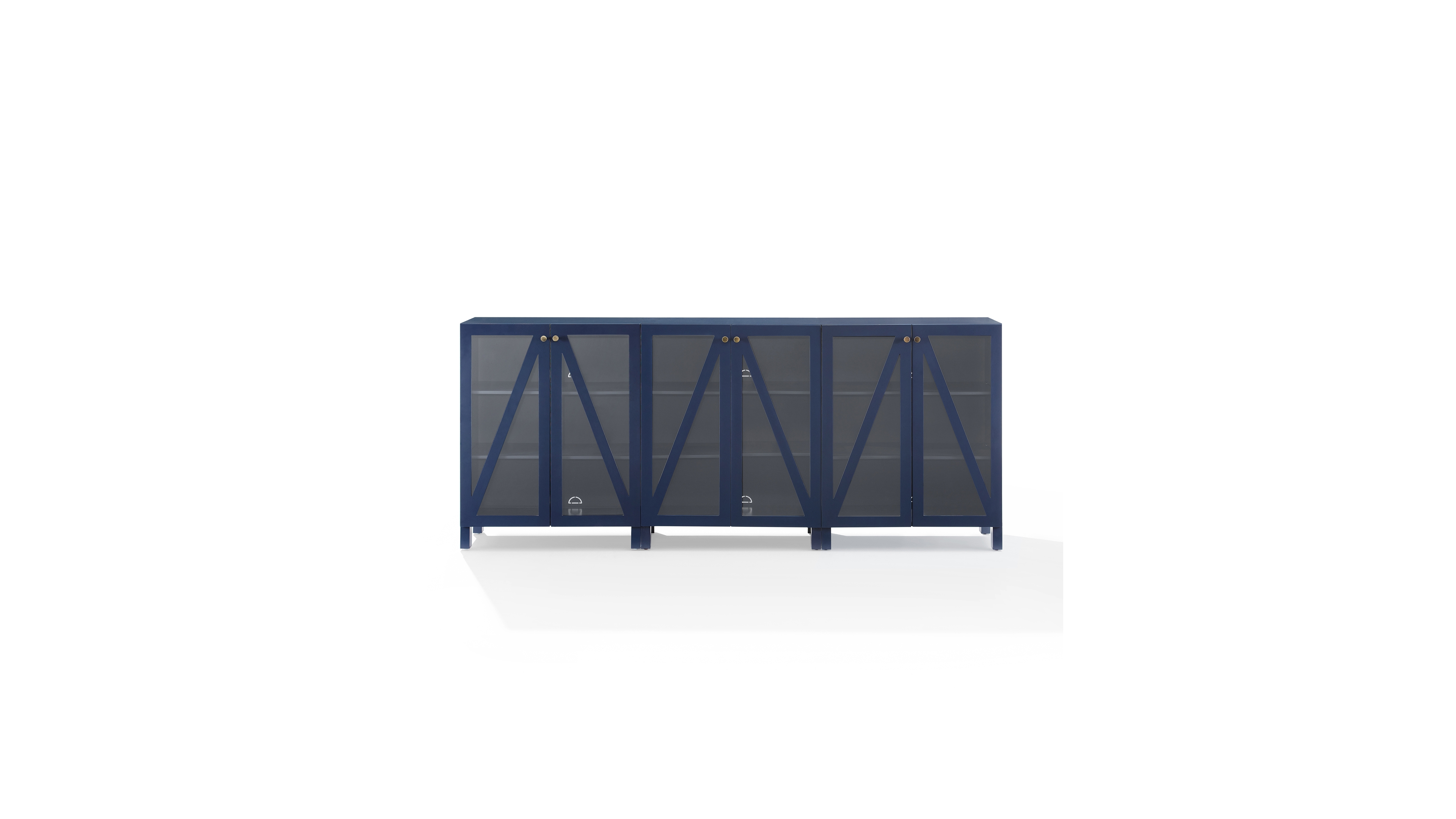 Crosley Furniture Cassai 3 Piece Medium-Density Fiberboard (Mdf) Media Sideboard Cabinet Set