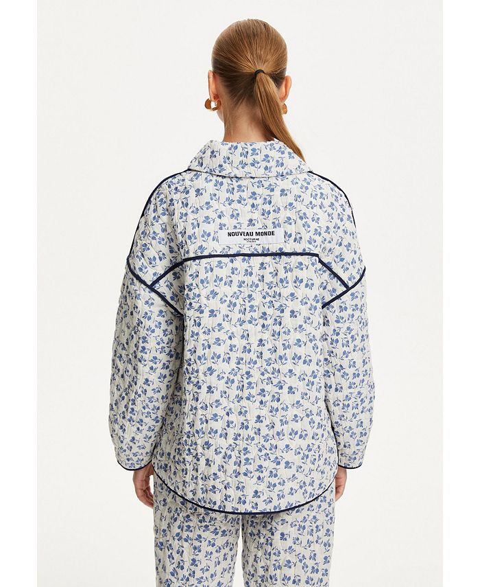 NOCTURNE Women's Floral Quilted Jacket Macy's