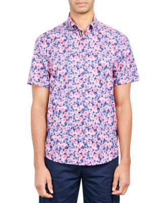 Society of Threads Men's Slim-Fit Performance Stretch Floral Print