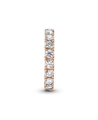 Cubic Zirconia Timeless Sparkling Row Eternity Ring