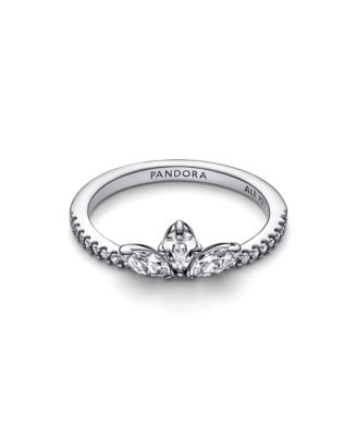 Cubic Zirconia Timeless Sparkling Herbarium Cluster Ring