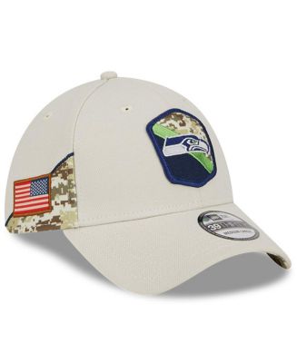 Men's New Era Stone Seattle Seahawks 2023 Salute To Service 39THIRTY ...