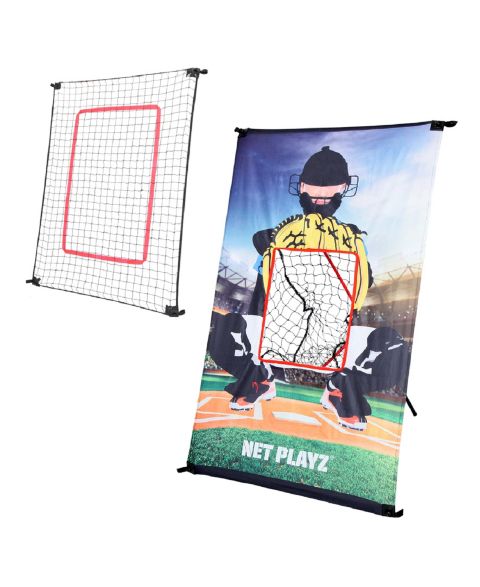 Детская игрушка NET PLAYZ Baseball Training Rebound Pitchback Net w/Target, 3' x 5', 2-in-1 Pitching & Rebounder, Foldable, от 3 лет