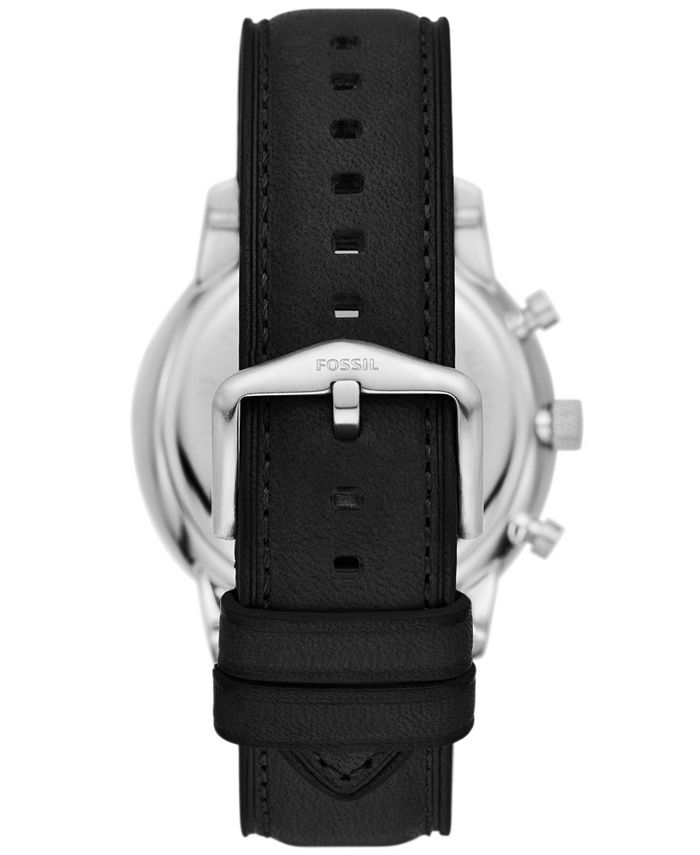 Fossil Men's Neutra Chronograph Black Leather Watch 44mm Macy's