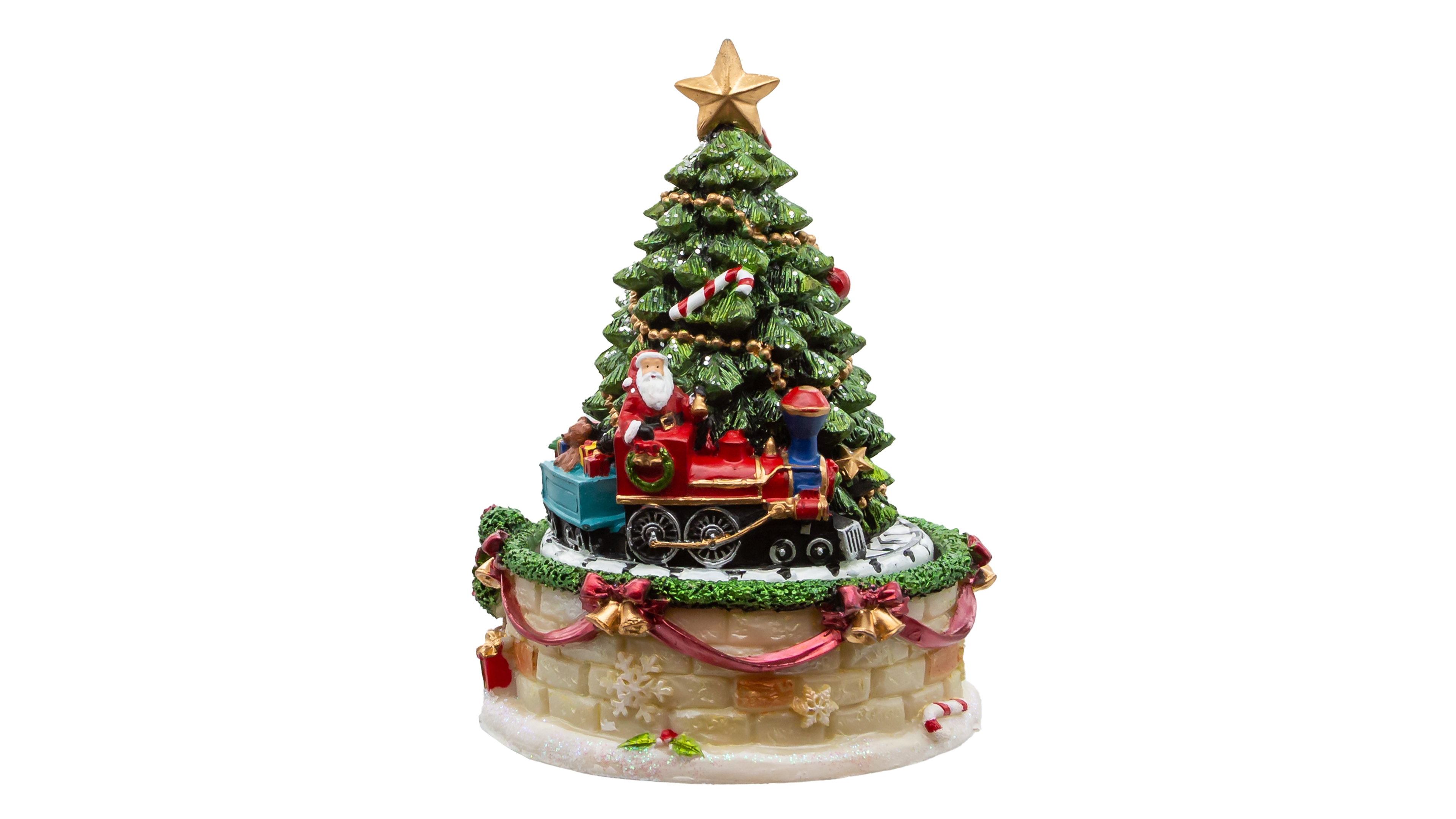Kurt Adler 6" Christmas Tree Revolving Music Box