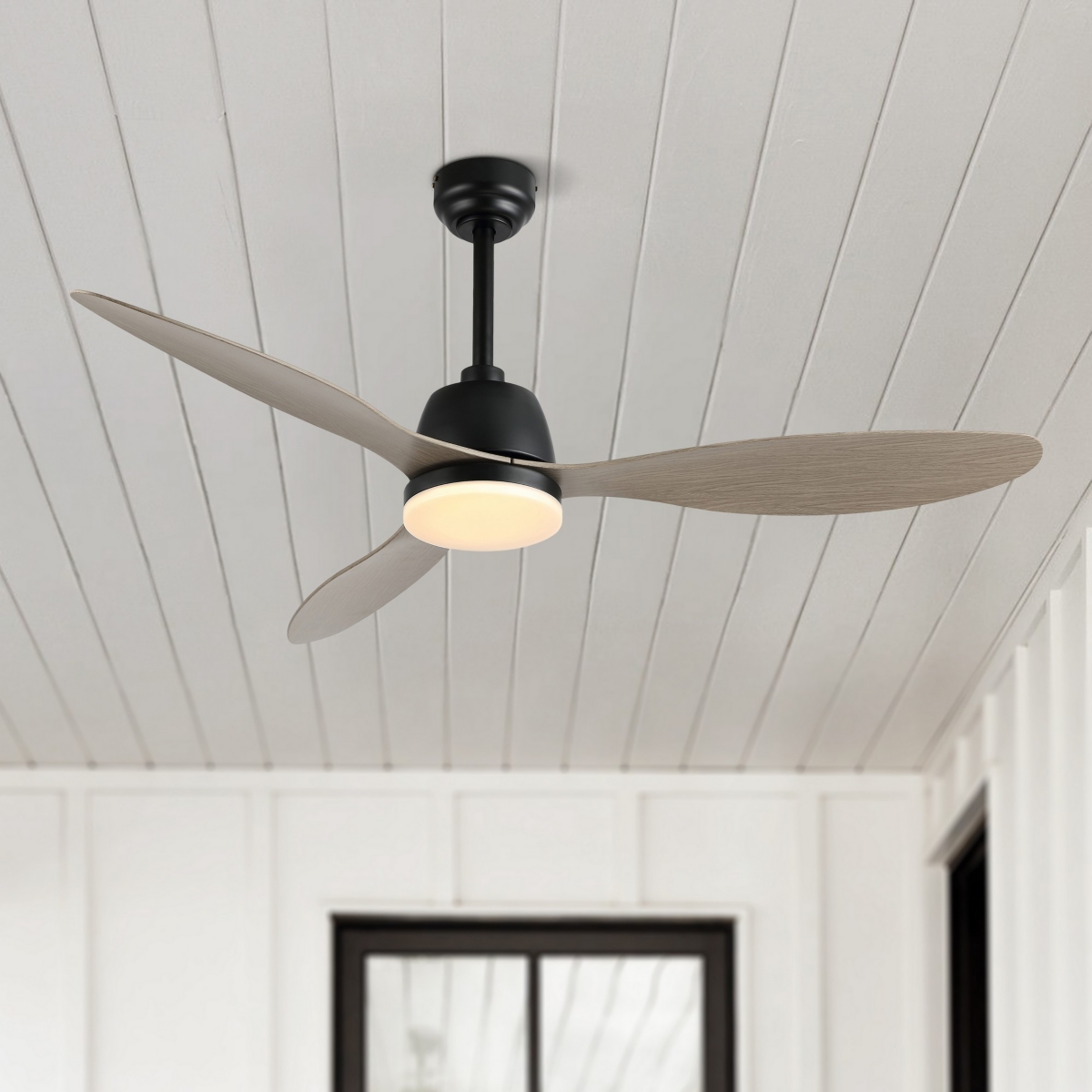 Jonathan Y Audie Classic Industrial Iron/Plastic Integrated Led Ceiling Fan