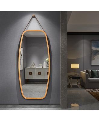 39'' Modern Rectangle Wall Hanging Framed Mirror