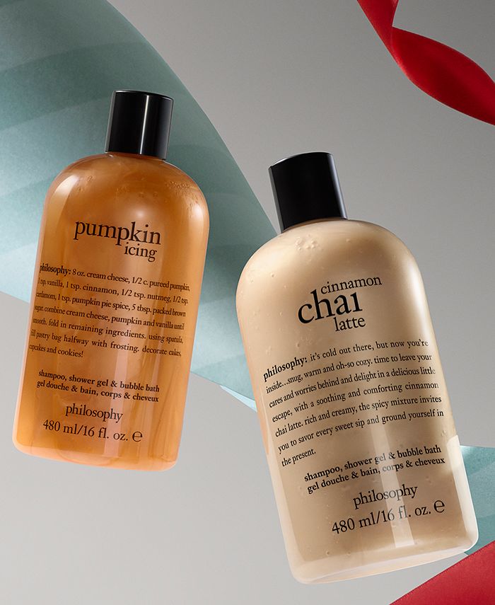 philosophy Pumpkin Icing Shampoo, Shower Gel & Bubble Bath, 16 oz