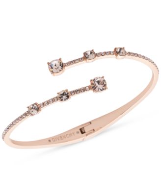 Givenchy - Crystal Pav&eacute; Bypass Bangle Bracelet