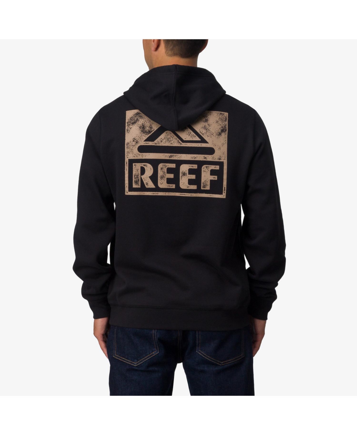 Reef Men's Wellie Fleece Hoodie In Caviar