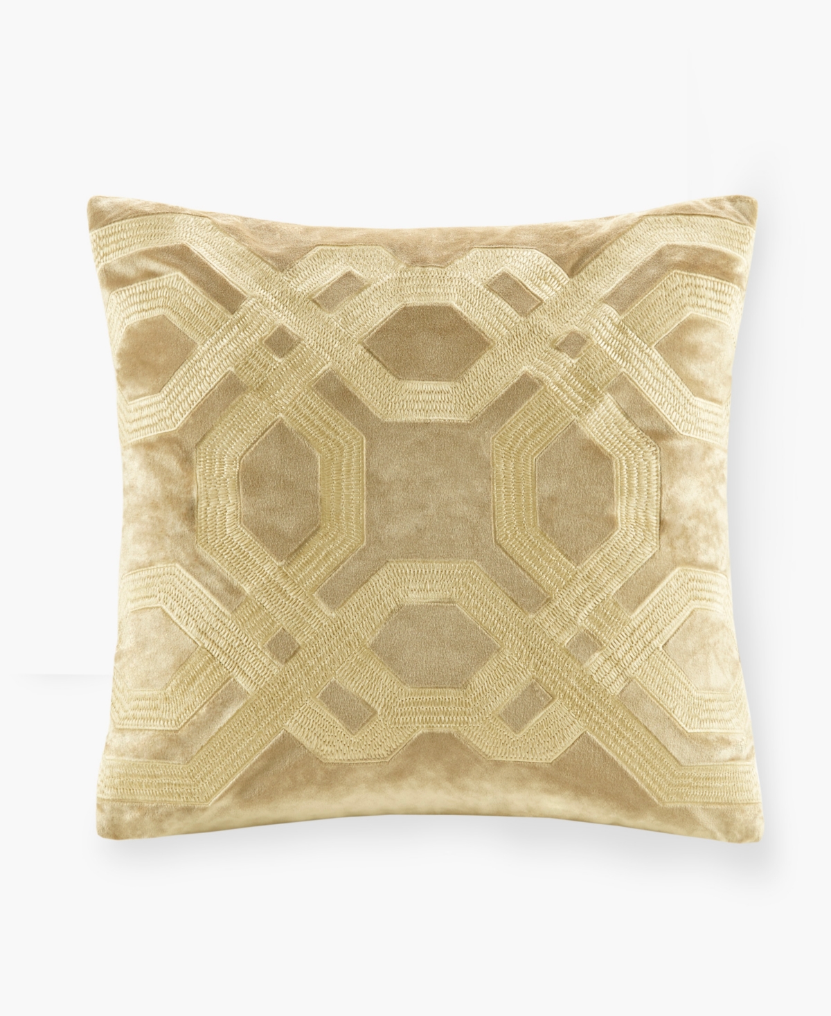 Croscill Biron Square Decorative Pillow, 18" X 18" In Gold