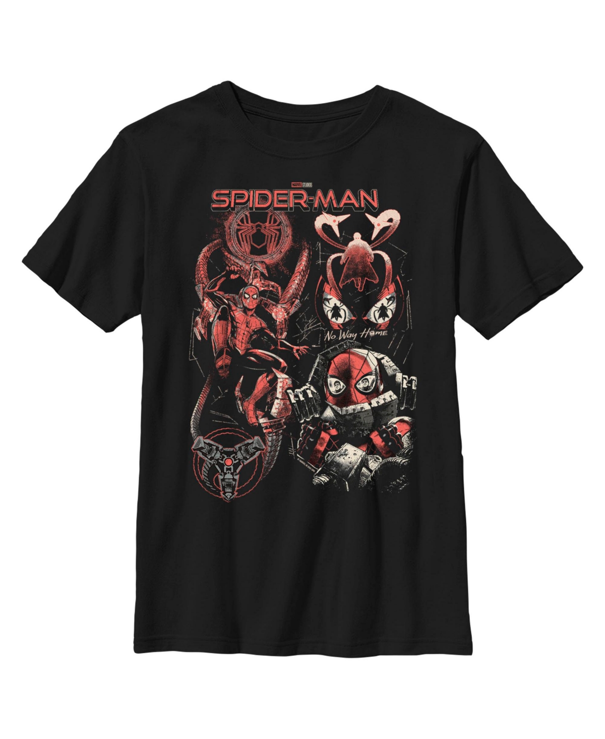 Marvel Kids' Boy's  Spider-man: No Way Home Evil Doc Ock Grip Child T-shirt In Black