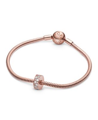 Cubic Zirconia Pave Fixed Clip Charm