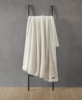 CLOSEOUT! Solid Faux Fur Throw, 60x50