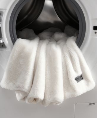 CLOSEOUT! Solid Faux Fur Throw, 60x50