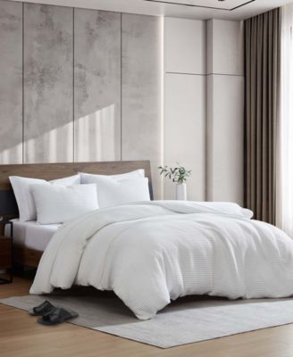 Solid Waffle 3 Piece Comforter Set, King