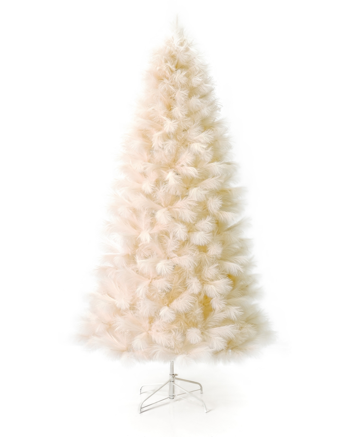 Pampas Tree 7.5', White, 710 Tips, Metal Base With Flame Retardant, Macy's Exclusive - Ivory