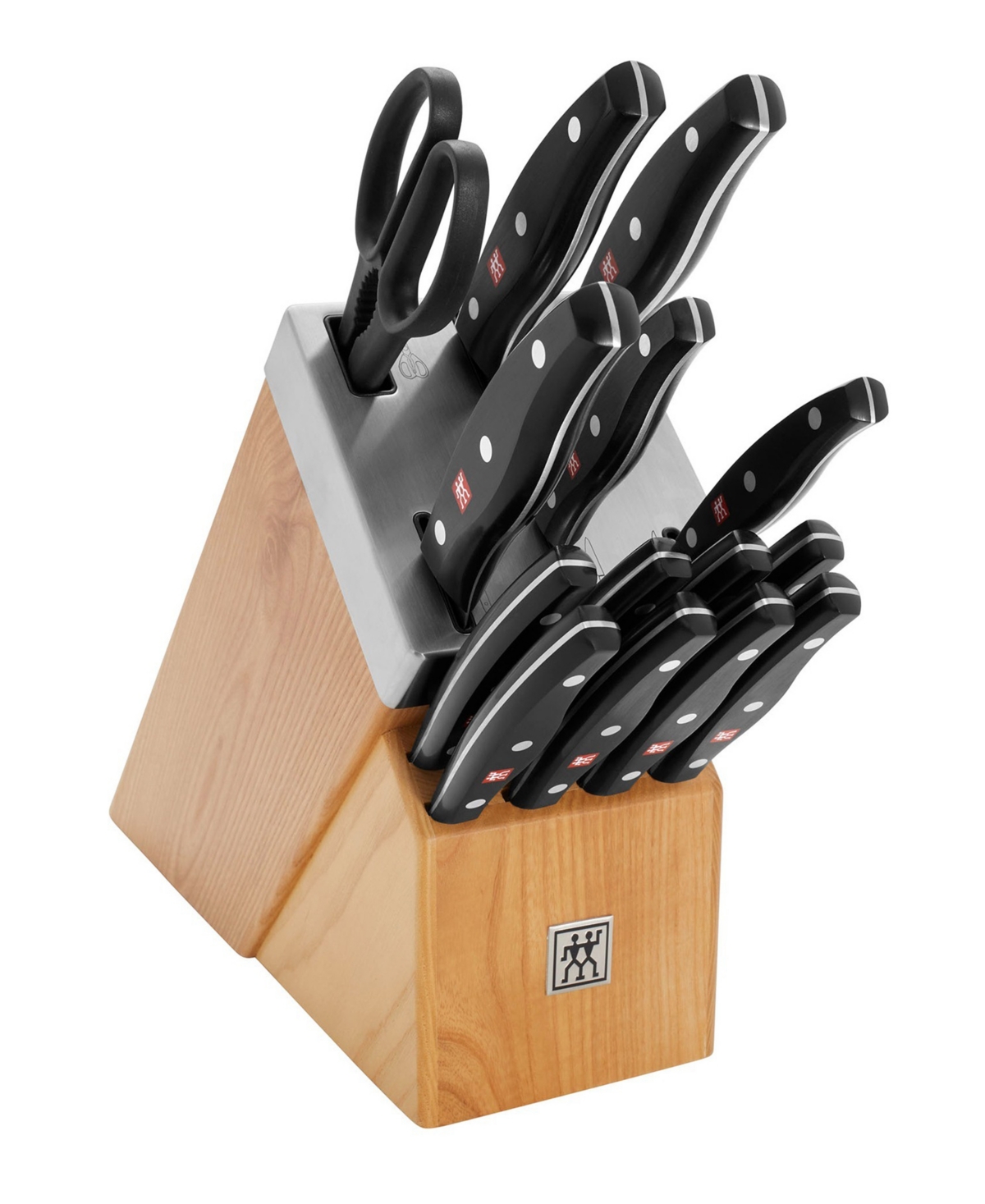 Zwilling Twin Signature 15-piece Self-sharpening Knife Block Set In Natural